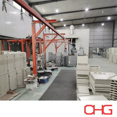 একক রেল ওভারহেড কনভেয়র সরঞ্জাম পাউডার লেপ জন্য কাস্টমাইজড শীট ধাতু অংশ কাস্টমাইজেশন অপশন
