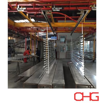 বিভিন্ন আকারের পাউডার লেপ উত্পাদন লাইন অ্যালুমিনিয়াম প্রোফাইল কাস্টমাইজড লেপ হার্ডওয়্যার স্প্রেিং সরঞ্জাম