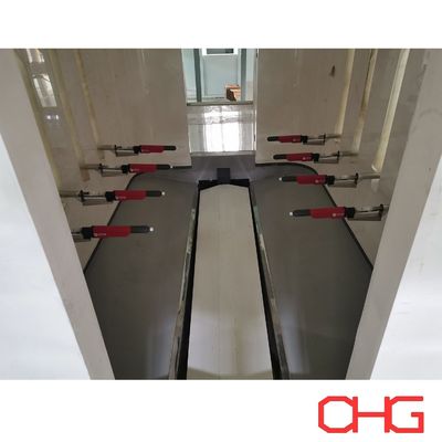 কার্বন স্টীল শীট পাউডার লেপ লাইন সঙ্গে রোবট পোলিশ এবং গাইড সরঞ্জাম ইনস্টলেশন