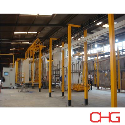 পিএলসি নিয়ন্ত্রিত হার্ডওয়্যার পাউডার লেপ লাইন সরঞ্জাম কনভেয়র সিস্টেম এবং স্প্রে বুথ সঙ্গে