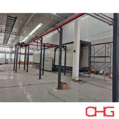 অ্যালুমিনিয়াম প্রোফাইল হার্ডওয়্যারের জন্য অটোমেটেড পাউডার লেপ লাইন