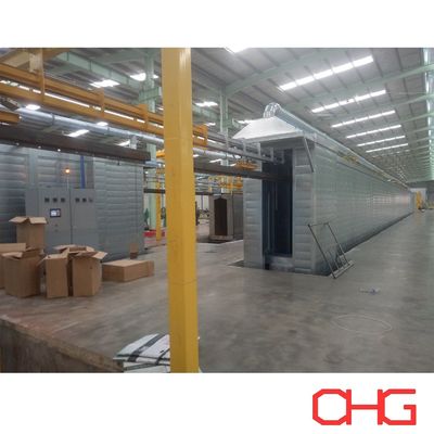 অটোমেটিক পদ্ধতি প্রকার অ্যালুমিনিয়াম প্রোফাইলের জন্য পাউডার লেপ উত্পাদন লাইন