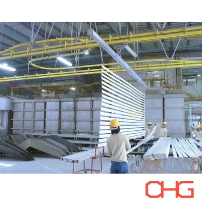 অ্যালুমিনিয়াম প্রোফাইলের জন্য পেশাদার স্বয়ংক্রিয় পাউডার লেপ উত্পাদন লাইন