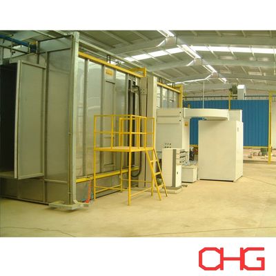 স্টেইনলেস স্টীল স্বয়ংক্রিয় স্প্রে বুথ পাউডার লেপ ইলেক্ট্রোস্ট্যাটিক পেইন্ট বুথ কাস্টমাইজযোগ্য