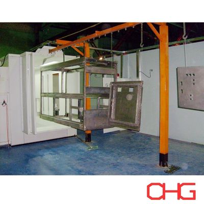 ম্যানুয়াল স্প্রে বন্দুকের সাথে ধাতব পাউডার লেপ লাইন ডিজাইন এবং কাস্টমাইজড