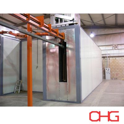 স্বনির্ধারিত ওভারহেড কনভেয়র সিস্টেম অটোমেটিক ইলেক্ট্রোস্ট্যাটিক পাউডার লেপ লাইন জন্য গাড়ী উপাদান