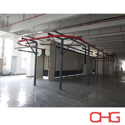 কাস্টমাইজড লেপ উৎপাদনের জন্য এক্রাইলিক বোর্ড লেপ মেশিন একরেল কনভেয়র পাউডার লেপ লাইন