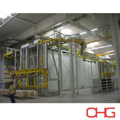 ভালো দাম Professional Customized Iron Electric Control Cabinet Powder Coating Line with Lift and Hardware Spraying Equipment অনলাইন