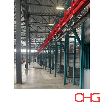 ভালো দাম Power and Free Overhead Trolly Conveyor System for Coating Line offers customizable layout অনলাইন