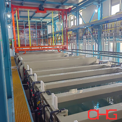 বড় ক্ষমতা anodizing ট্যাংক এবং বহু পর্যায়ের প্রাক চিকিত্সা প্রক্রিয়া সঙ্গে ক্রমাগত ই লেপ লাইন